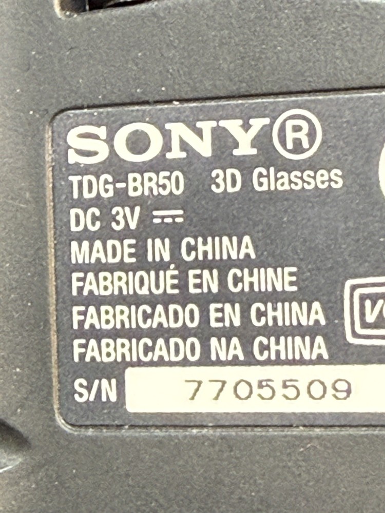 Lot 4 Different Models Sony TDG-BR100 3D Glasses Bundle Black Cases Tested