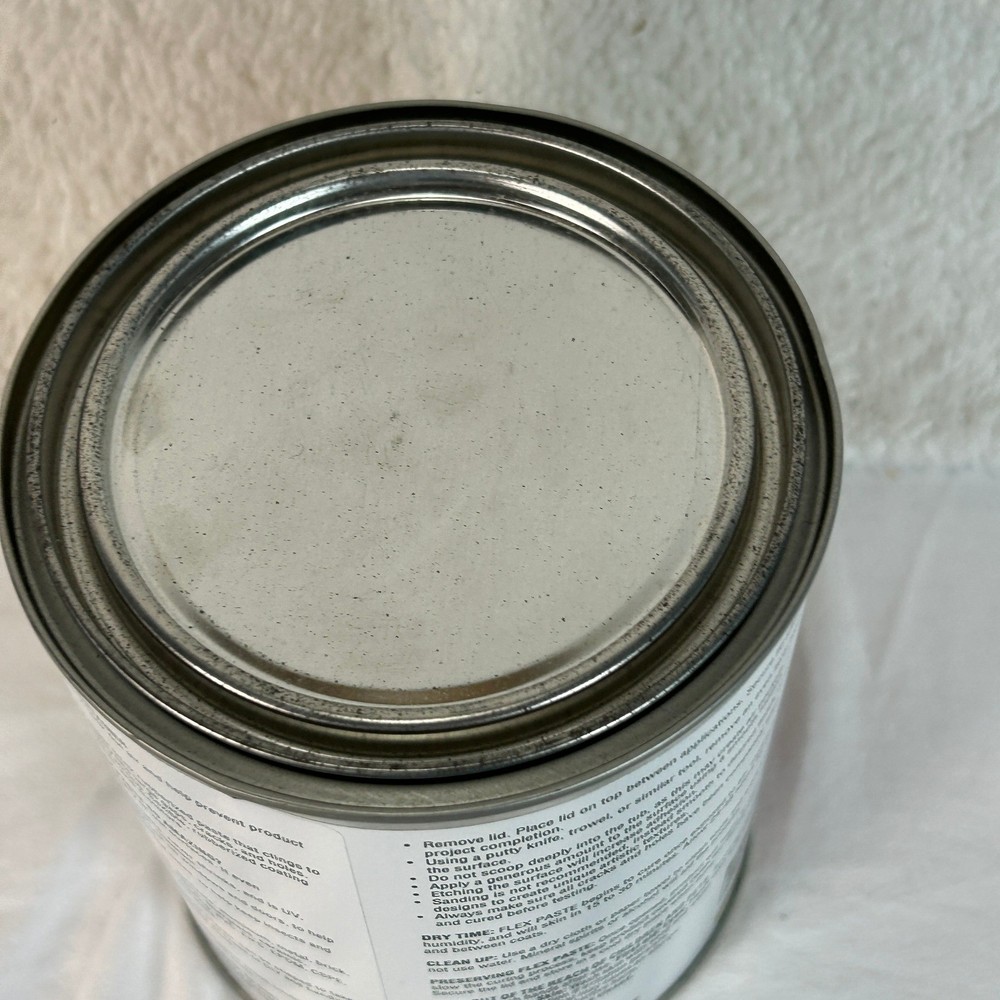 Flex Paste White Super Thick Rubberized Paste All Purpose Sealant 3 lbs NEW