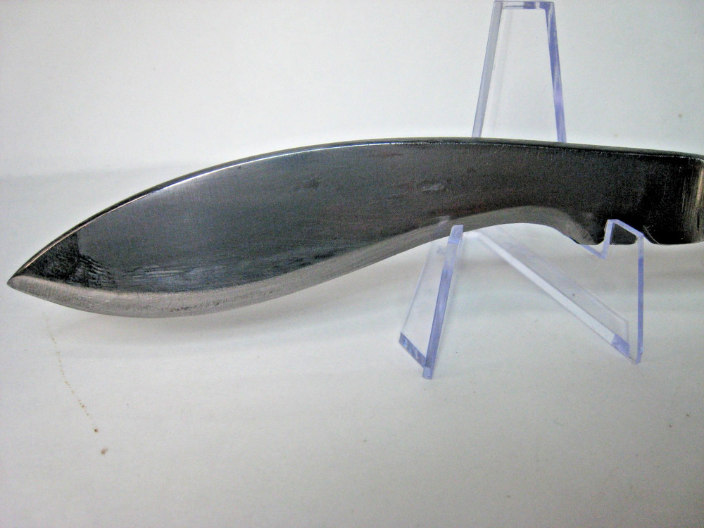 Unknown Maker Small Fixed Blade Knife White Handle w/ Handmade Leather Sheath