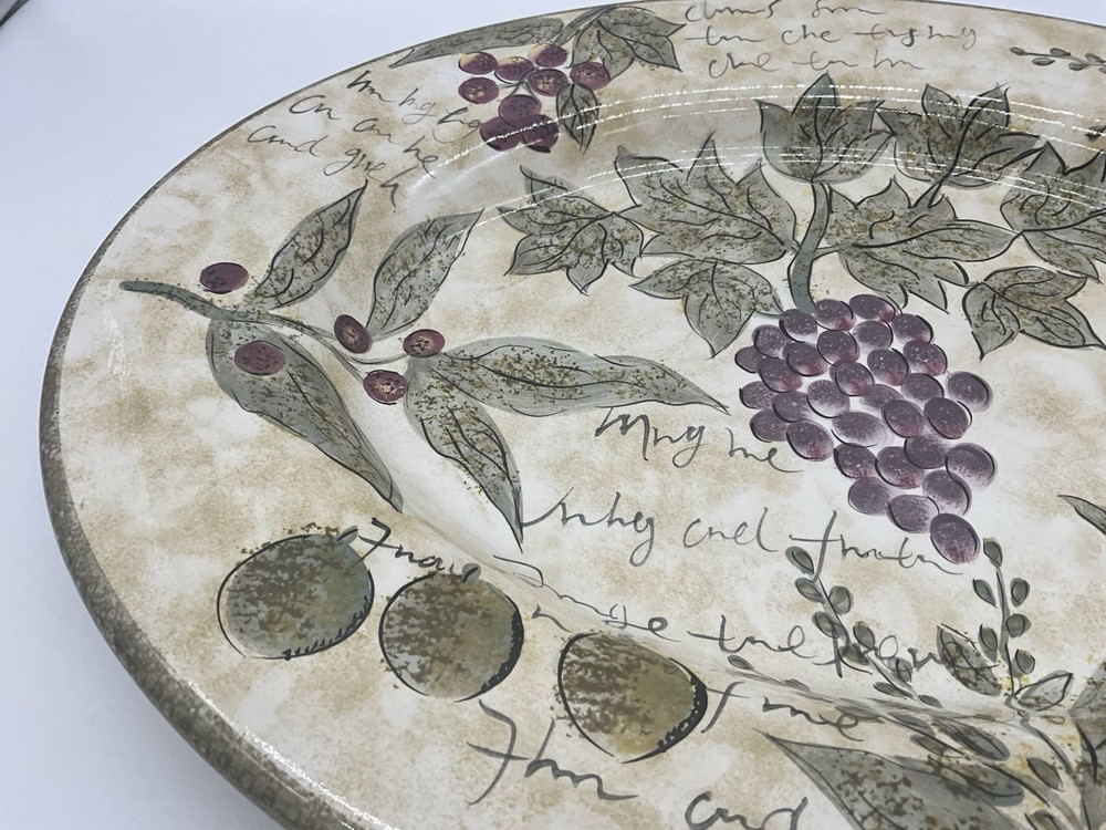 Tabletops Unlimited Barth & Dreyfuss Sorento Large Platter Olive Grove Pattern