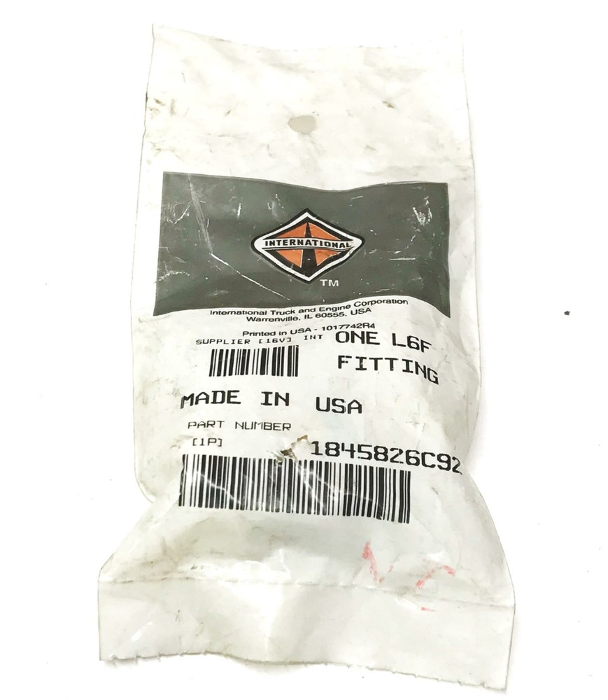 International/Navistar Adapter Fitting 1845826C92 NOS