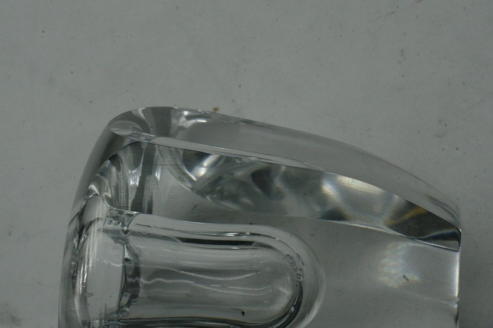 Orrefors Hexagon Shaped Candle Holders - Signed