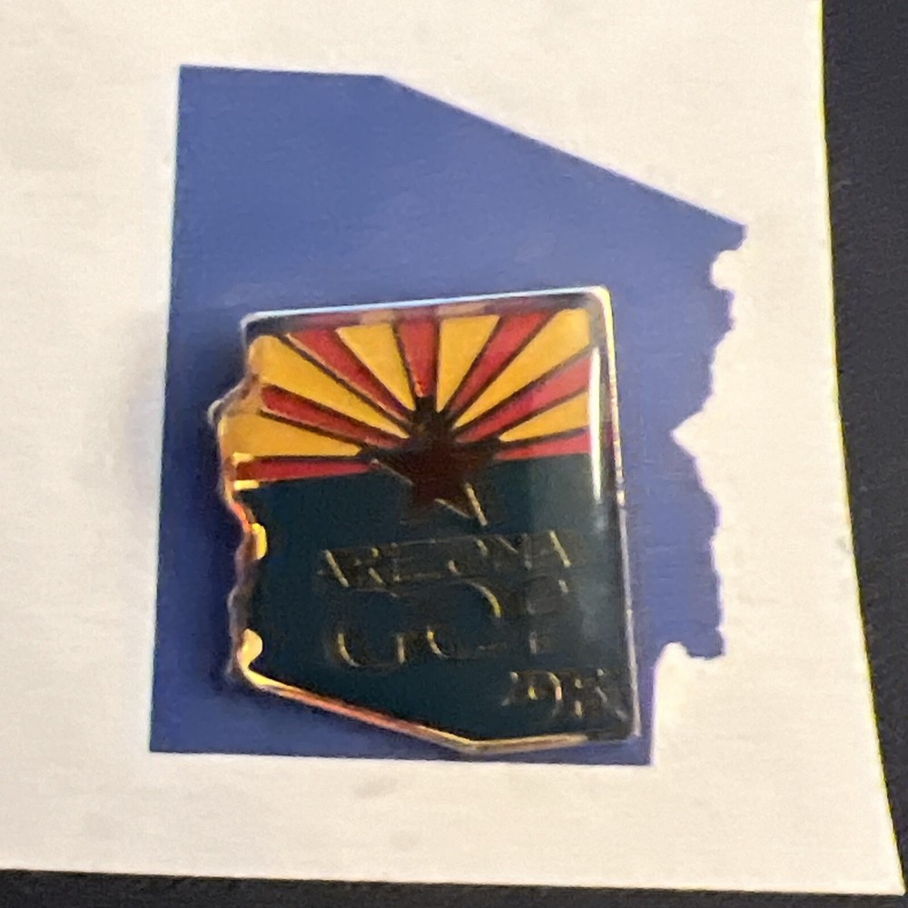 Arizona GOP Pin Charm Gold Tone ¾ x ¾