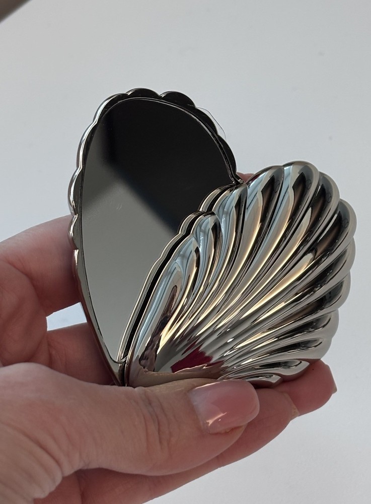 Double Sided Shell Pocket Compact Mirror