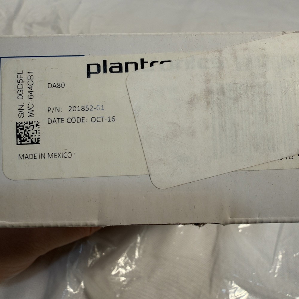 Plantronics DA80 USB Audio Processor -factory Open Box