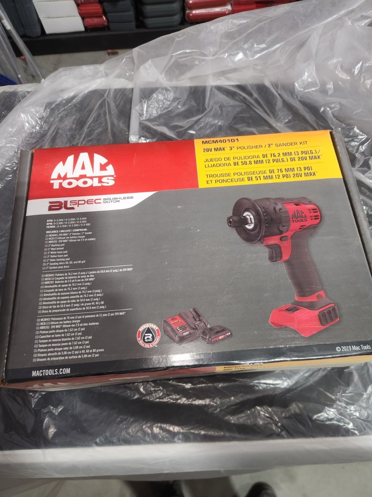 Mactools 3" Polisher 2" Sander Kit