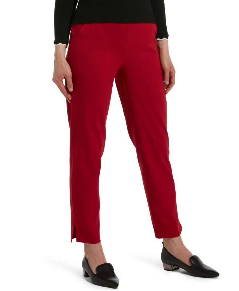 L192 Hue Deep Red Women's Temp Tech Trouser Leggings