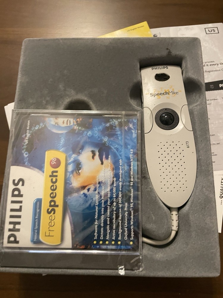 Philips Speech Recognition FreeSpeech 98 SpeechMike Microphone Trackball