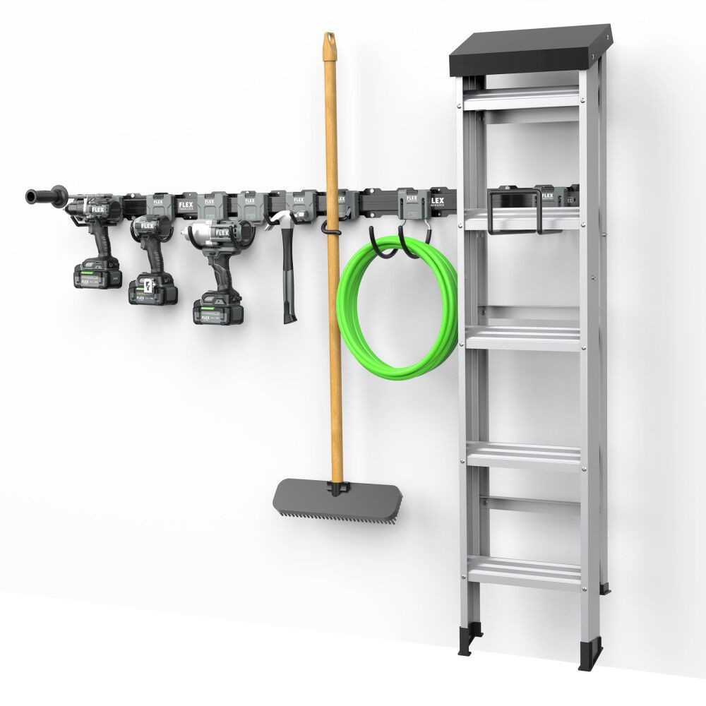 FLEX TRACK LOCK All Purpose Wall Storage Set 10 Pieces