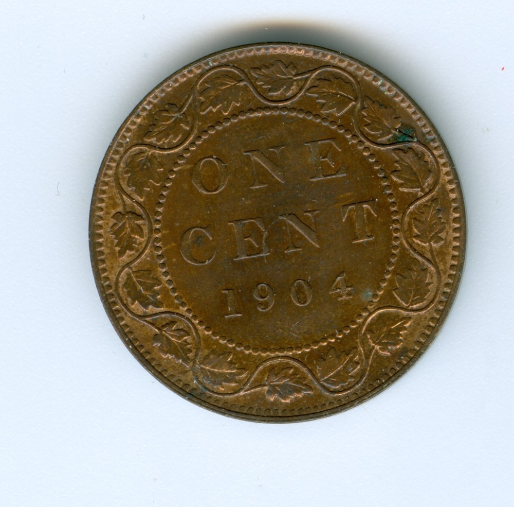 CANADA 1904 LARGE CENT--RED AND BROWN UNCIRCULATED