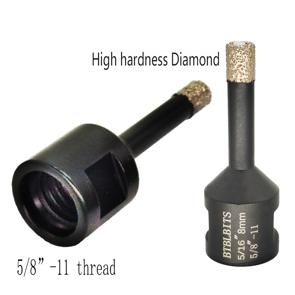 2pcs 8mm 5/16" Diamond Dry Drilling Core Drill Bit Hole Saw Tile Ceramic Granite