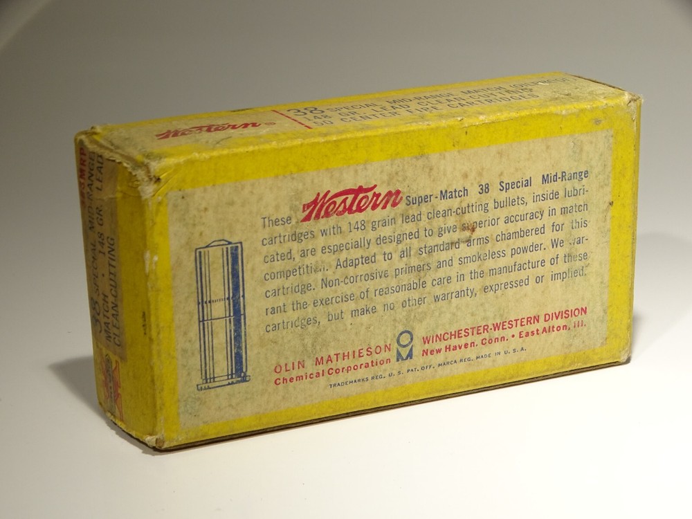 💥Vintage ~ 38 Special ~ Western Super Match ~ Empty Ammo Box 💥