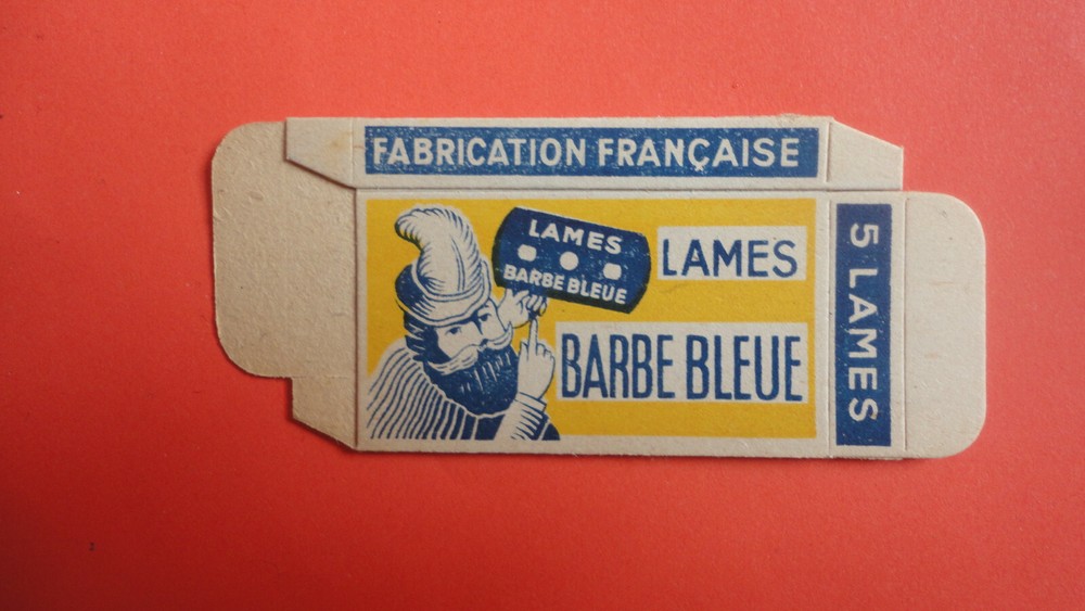 EMPTY BOX BLUE BEARD RAZOR BLADES
