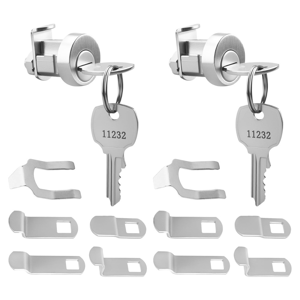 MP4526 Universal Mailbox Lock Key Opens Clockwise Lock Set Replacement 2 PCS