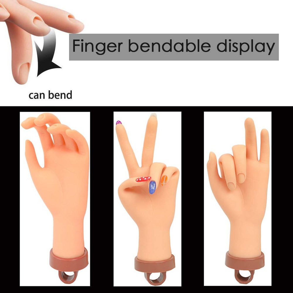 Practice Hand for Acrylic NailsMannequin Hands for Nails PracticeNail Art Han...