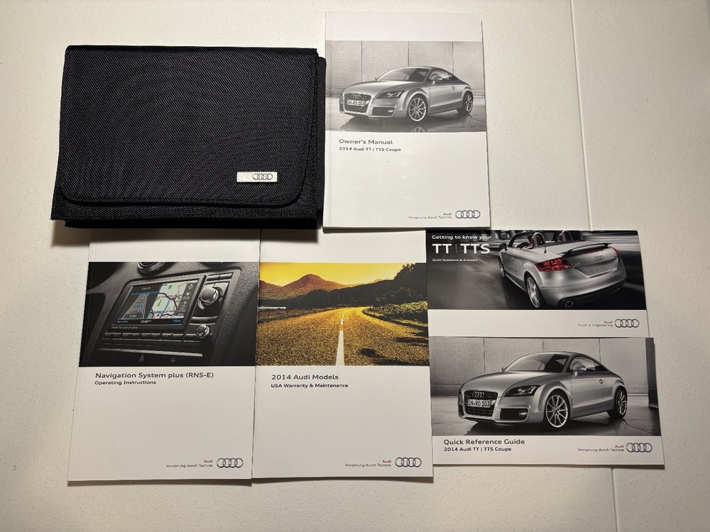 2014 Audi TT/TTS Owners Manual OEM Complete Set