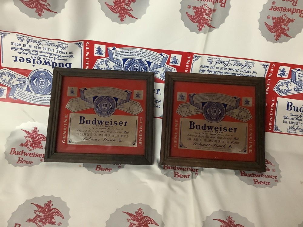 Budweiser Mini Mirror Set 1980’s
