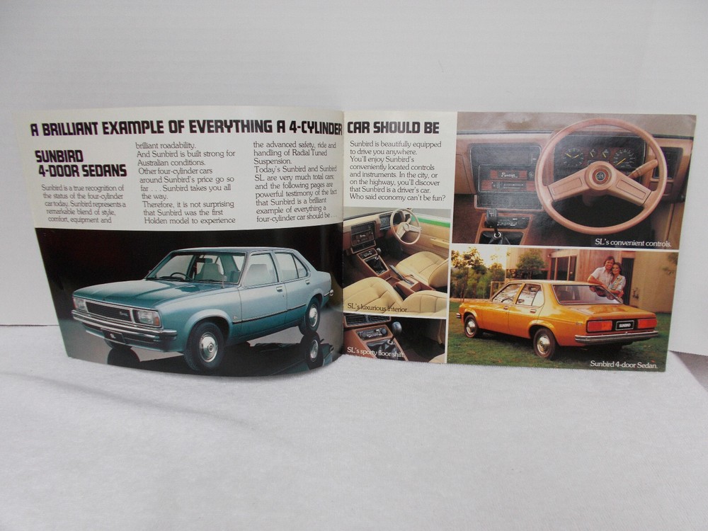 1978 HOLDEN SUNBIRD BROCHURE