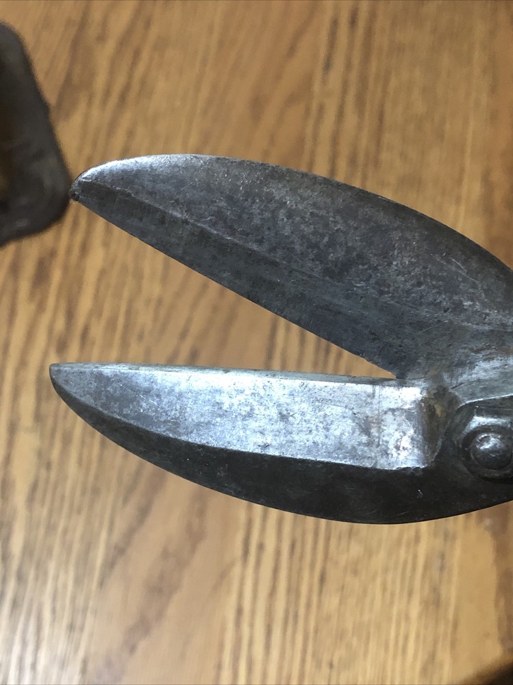 Vintage Easycut Tin Snips & Shears Solid Steel 11" Cutters !