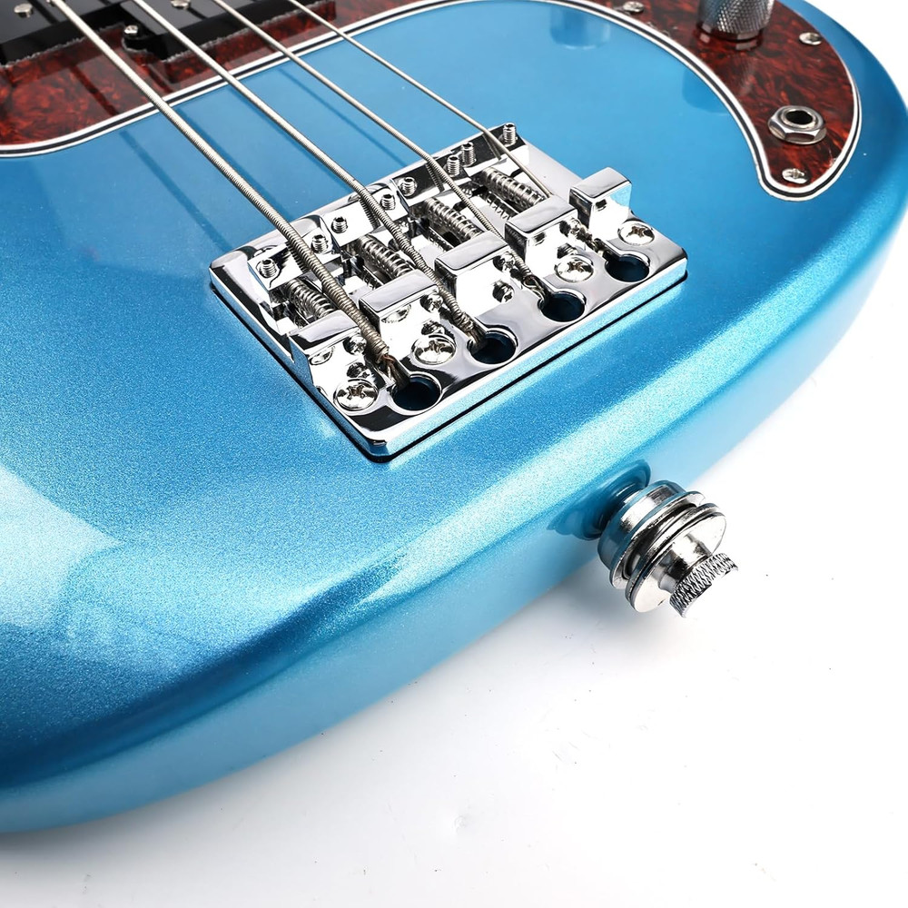 Solid Brass 4 String Bass Fixed Bridge Fit Jazz / Precision Bass