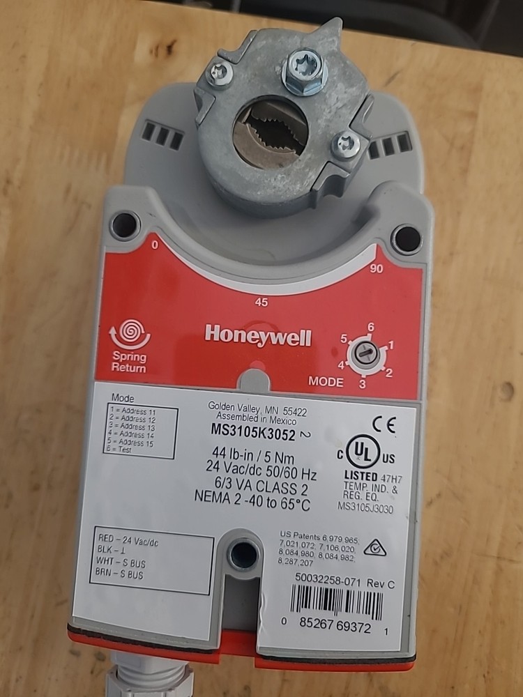 Honeywell MS3105K3052 Damper Actuator Economizer Controller