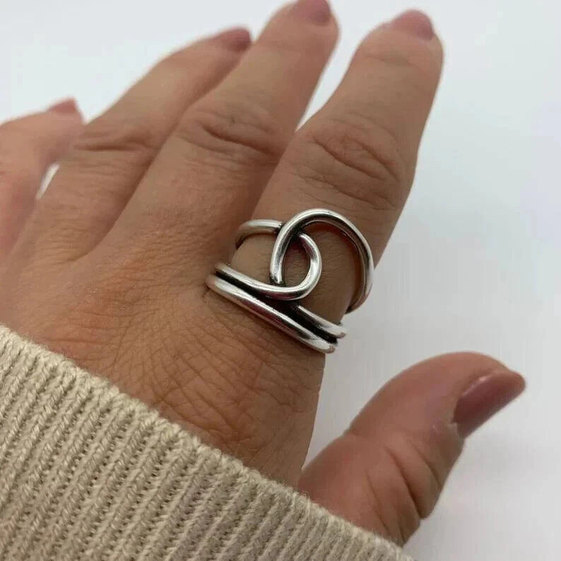 Solid 925 Sterling Silver Band & Dainty Ring Handmade Thumb Ring All Size