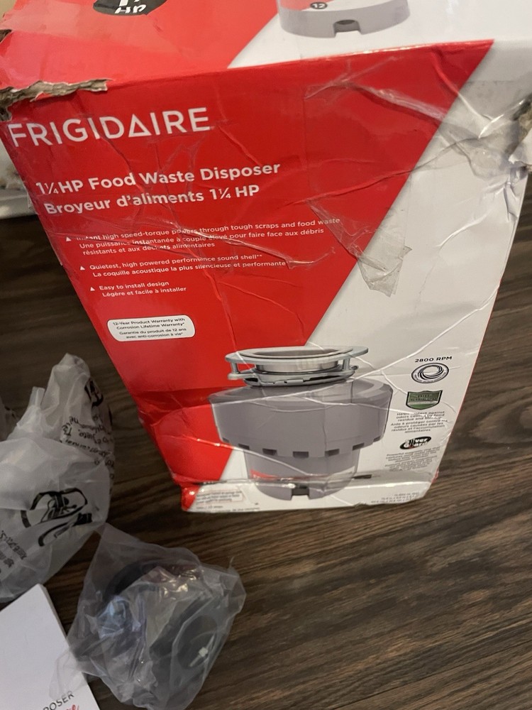 Frigidaire 1.25 HP Corded Disposer Gray-FF13DISPC1