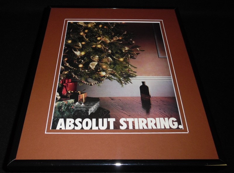 1996 Absolut Stirring Vodka 11x14 Framed ORIGINAL Advertisement
