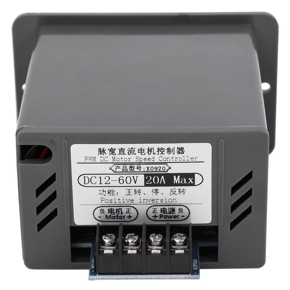 Speed Regulator, DC12-60V 20A DC Brush Motor Speed Controller Forward/Reverse...