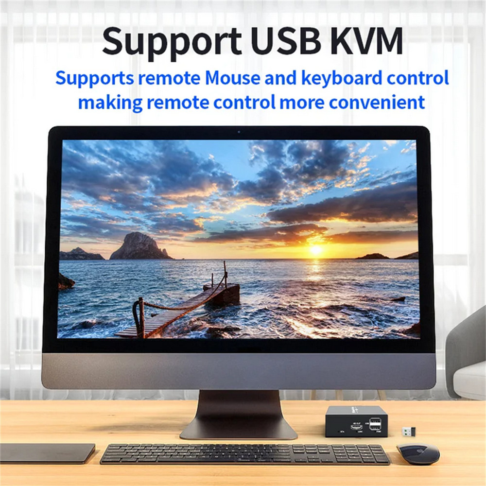 150M HDMI KVM Extender IP Cat5e/6 Cable HDMI USB Extender PC Switch RX TX