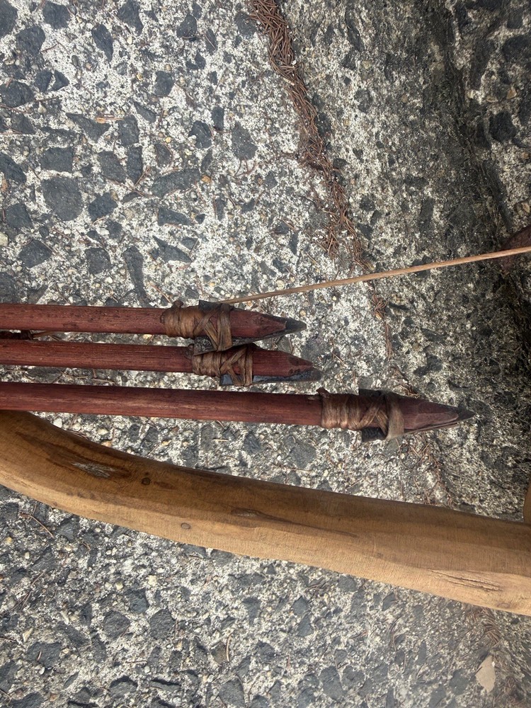 Handmade Native American Bow & Arrows Rare