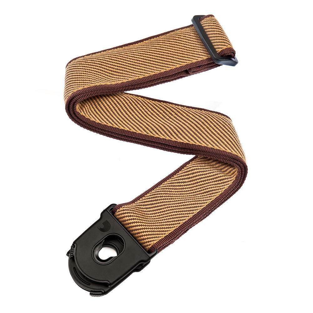 D'Addario Planet Lock Guitar Strap, Tweed