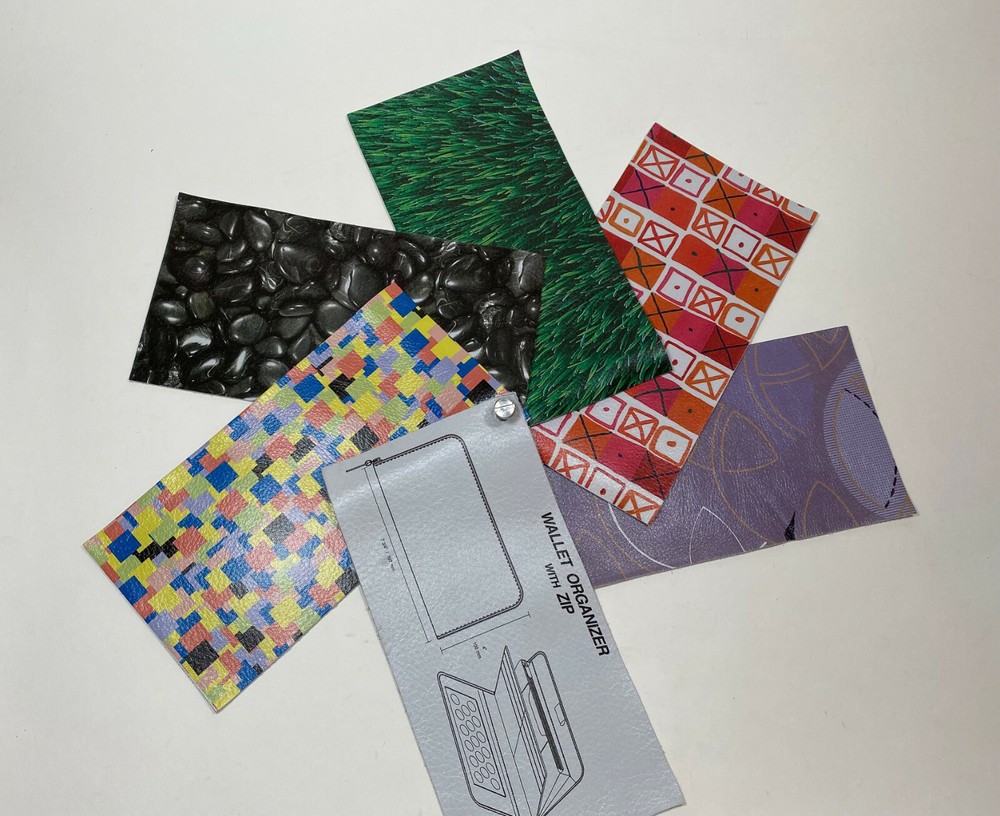 ACME Studio Printed Leather Samples By EAMES WRIGHT MENDINI ROCKWELL