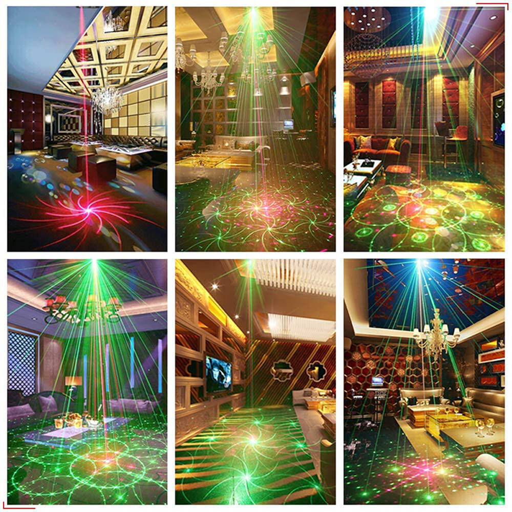 1024 Patterns Disco Party Stage Light Laser Projector LED Disco Show DJ Lighting