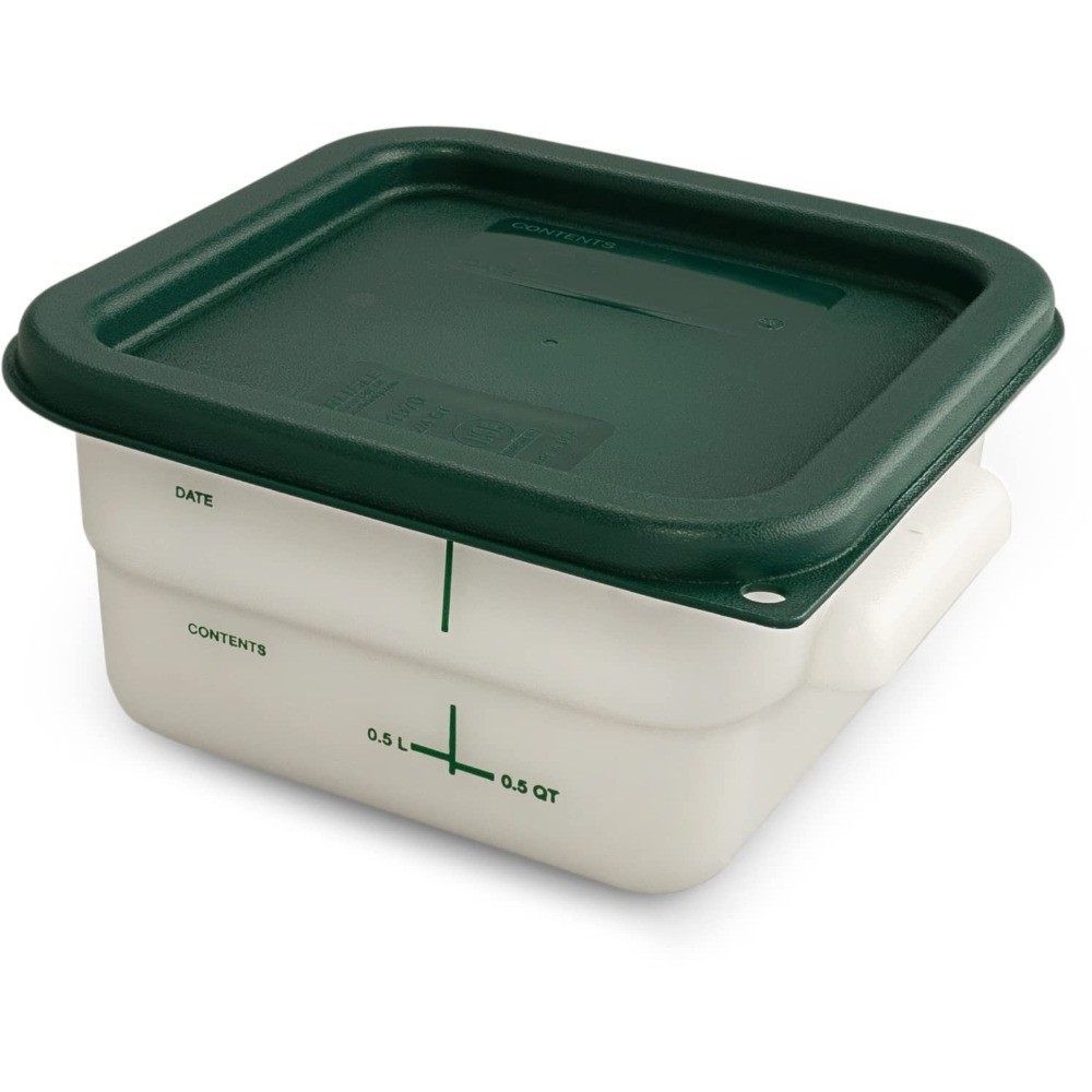 Square Food Storage Container Lid Stackable Design for Catering Buffets