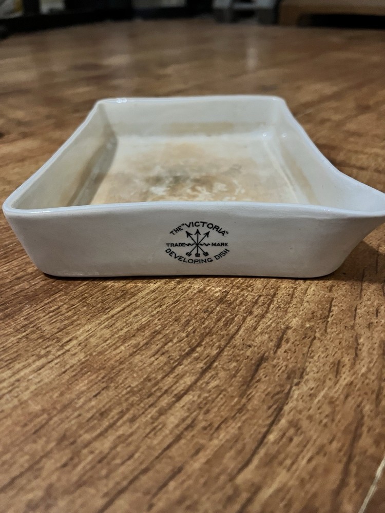 VINTAGE~ The Victoria" developing dish IRONSTONE