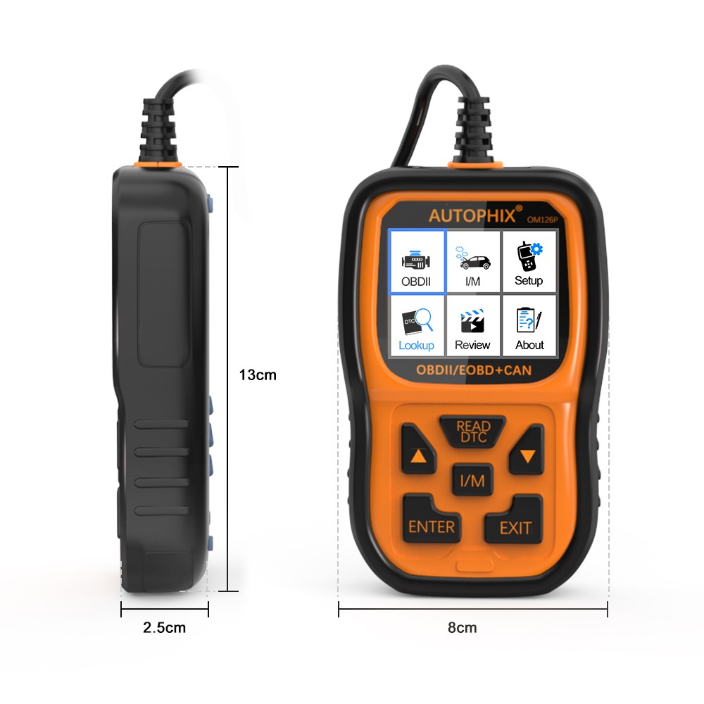 AUTOPHIX OM126P OBD2 Scanner Check Engine Enhanced Code Reader Auto Diagnostic