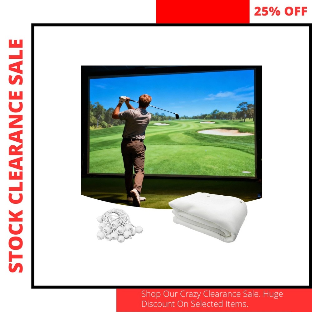 HD Golf Simulator Impact Screen Triple Layer 3D Air Mesh