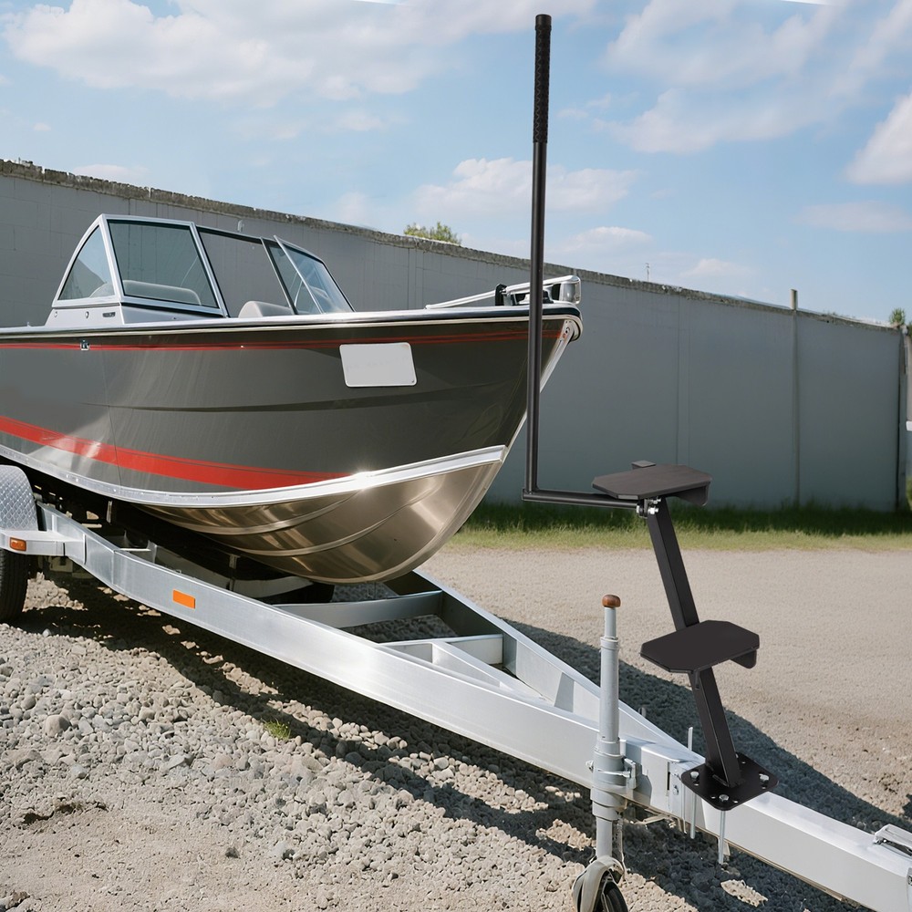 2Steps Boat Trailer Steps with Handrail Boat Trailer Ladder, Boat Trailer Steps
