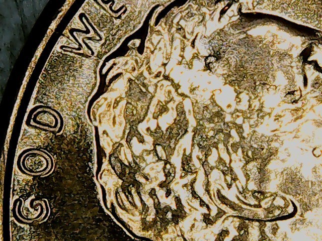 2022 Lincoln Cent . Large die break on Obverse.