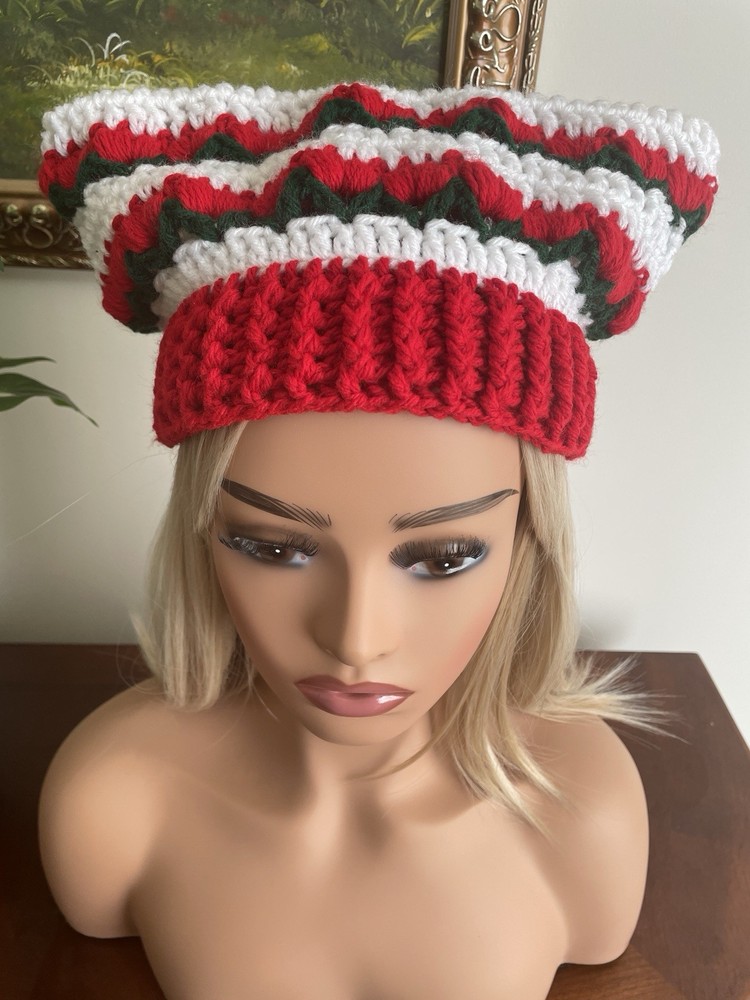 Cherry Cat Ear Beanie Hat - Handcrafted