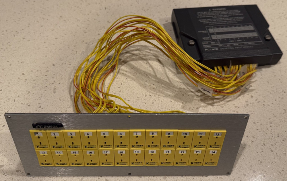 2645A Fluke Universal Input Module with Omega Thermocouple Panel (Used/Untested)