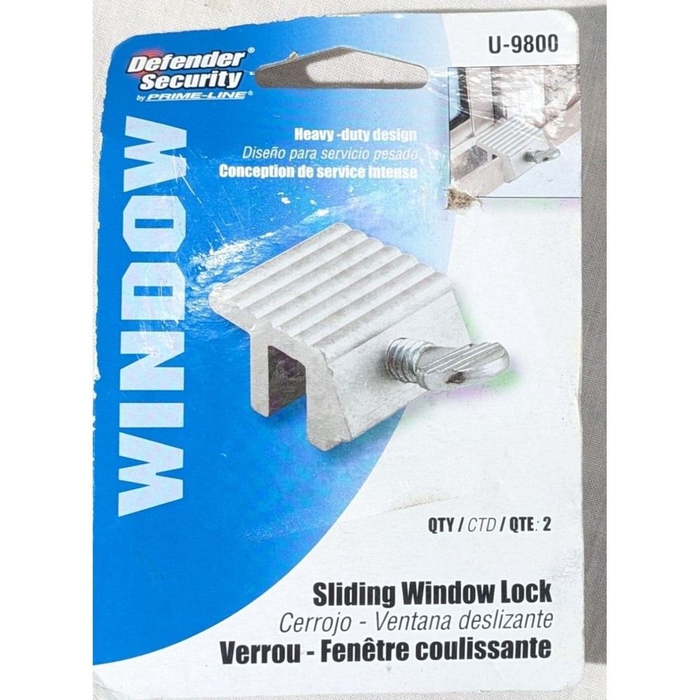 Defender Security Sliding Window Lock Heavy-Duty Design Pack of 2
