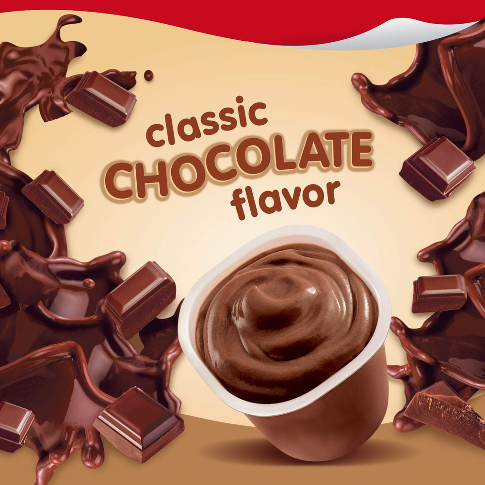 Chocolate Pudding Cups, 4 Count, 12 Pack