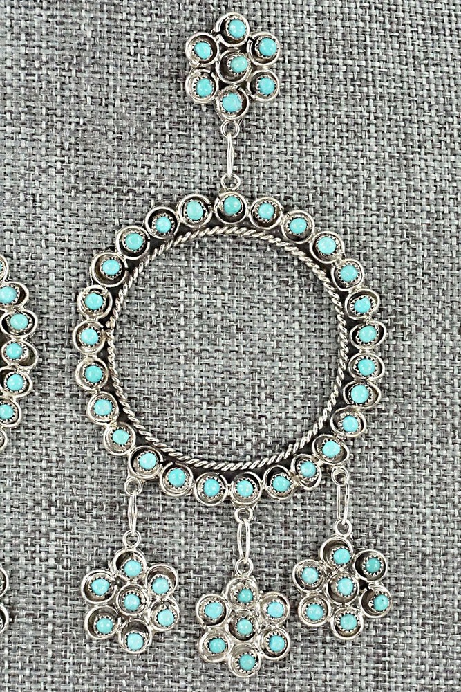 Turquoise & Sterling Silver Earrings - Waylon Johnson