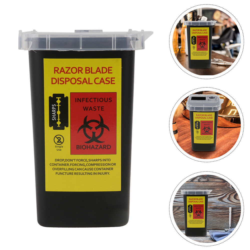 2 Pcs Razor Storage Bank Disposal Container Blade Box Durable Tool