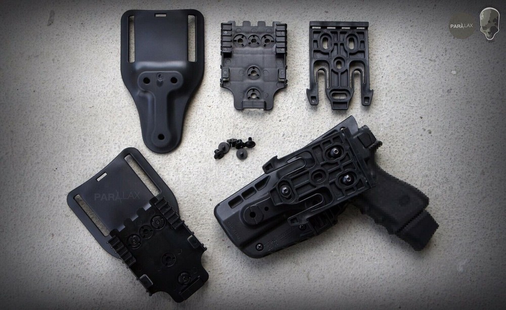 TMC Belt Mount Holster Drop Adapter Compact Version (Black) TMC3137-BK