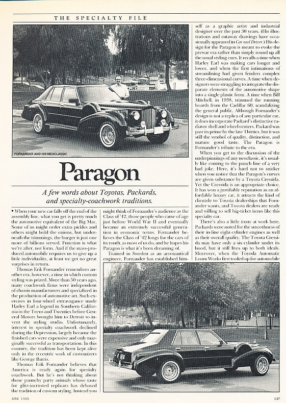 1985 Paragon - Classic Article D27
