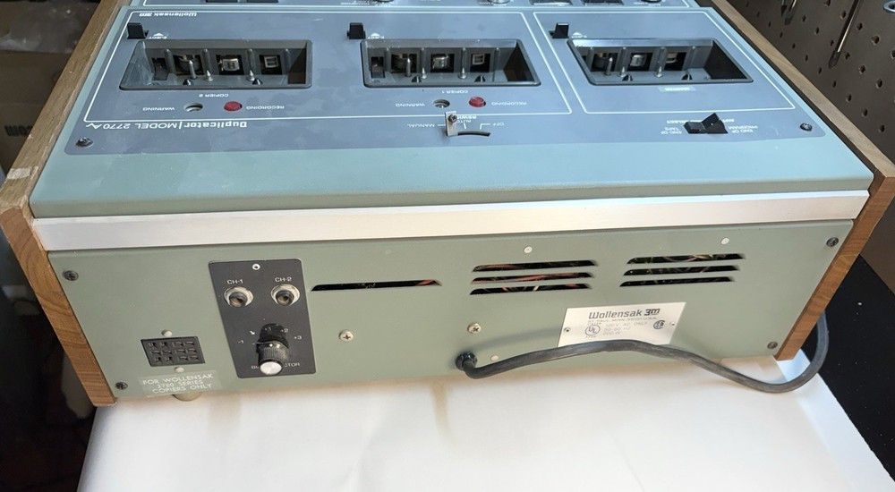 Wollensak Tape Duplicator 3M Model 2770AV Cassette Partially Function Needs Work