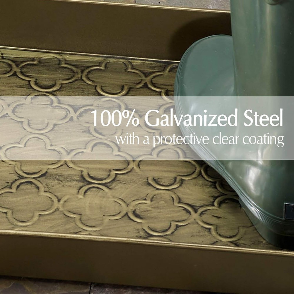 Versatile Enamel Boot Tray, Marbella Design